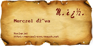 Merczel Éva névjegykártya