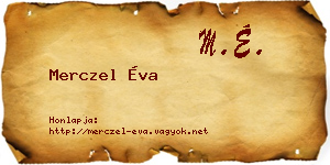 Merczel Éva névjegykártya